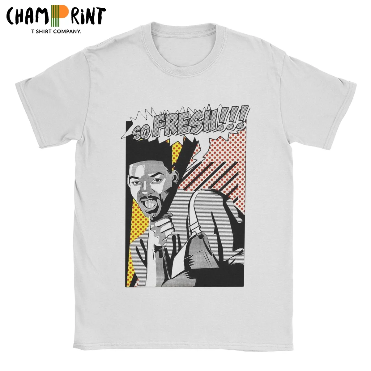

Men T-Shirt Fresh Prince Will Smith Casual Cotton Tees Short Sleeve T Shirts Round Neck Tops Plus Size
