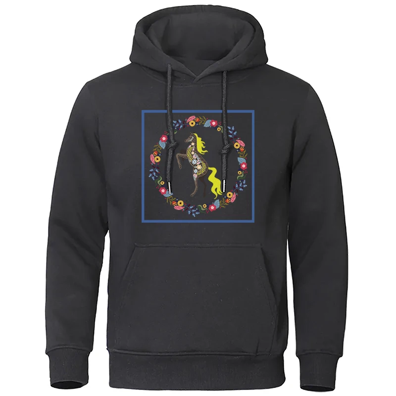 

Luxury Brand Lovely Horse Cartoons Anime Women Hoodie Oversized Fleece Sweatshirt Loose Crewneck Hoody Crewneck Pullover Hooded