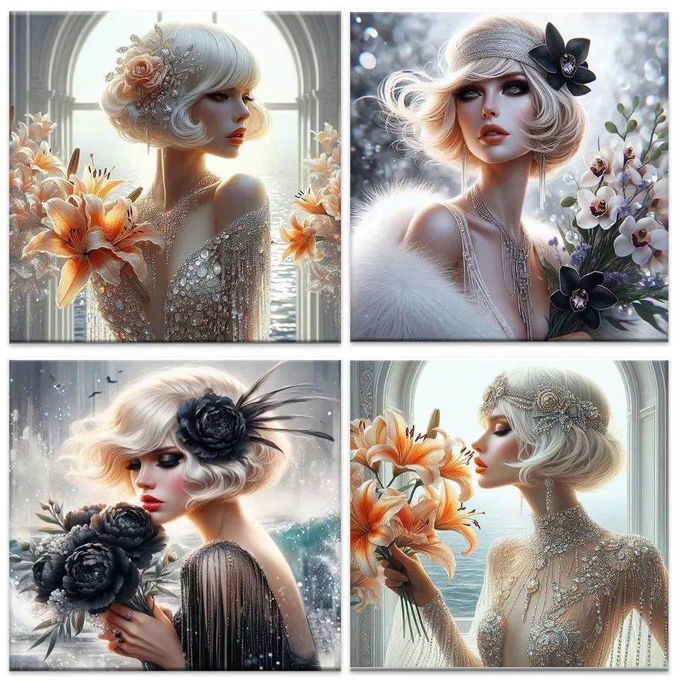 Diy алмазная живопись модные и сексуальные городские женщины 5D Алмазная мозаика