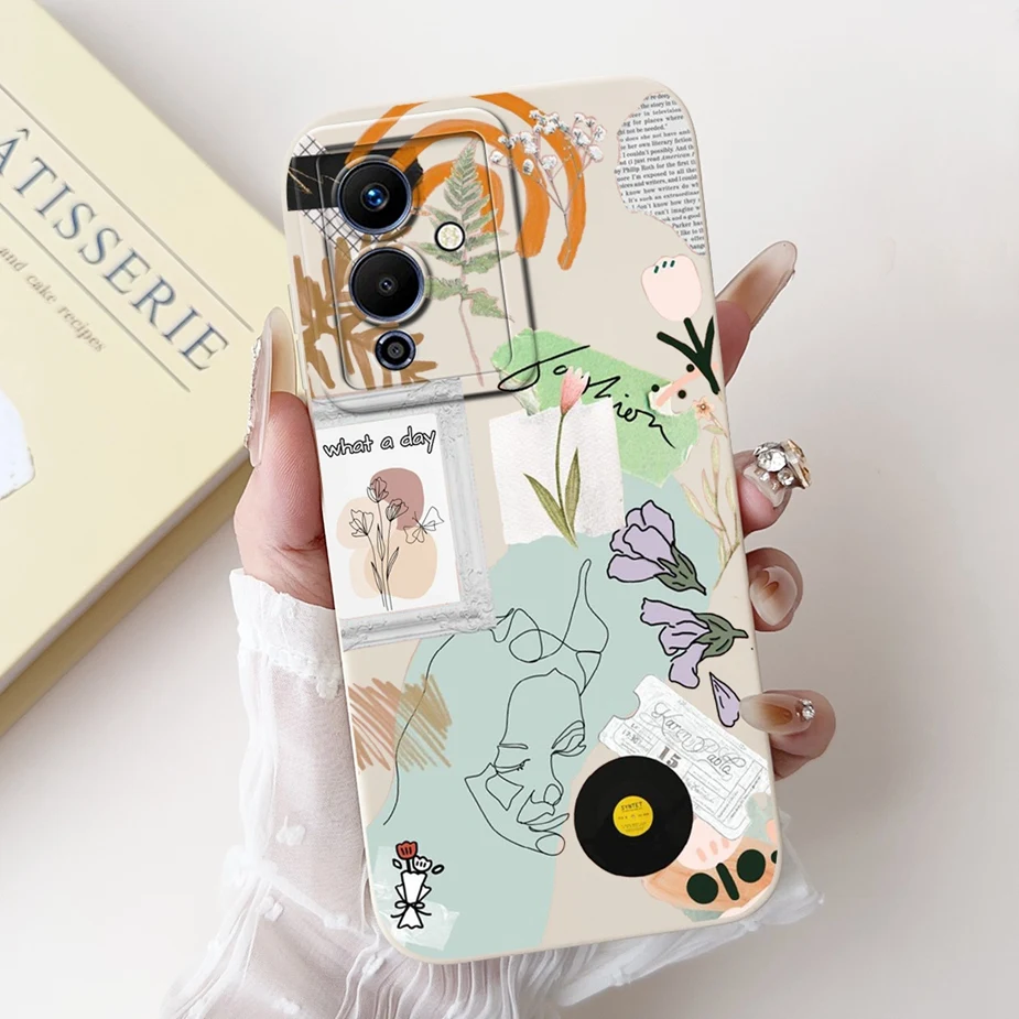 For Infinix Note 12 Pro 5G Case Note12 X671 X671B New Art Painted Cover G96 Turbo Soft Fundas