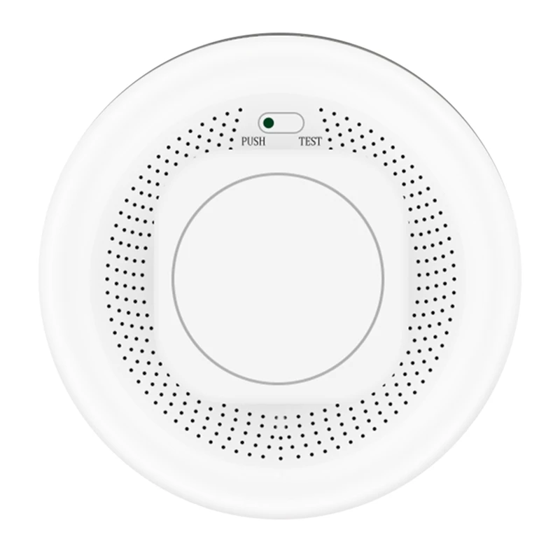 

Tuya Smart Zigbee Smoke Detector Sensor Smart Home Security Alarm System Smart Living Battery Powered