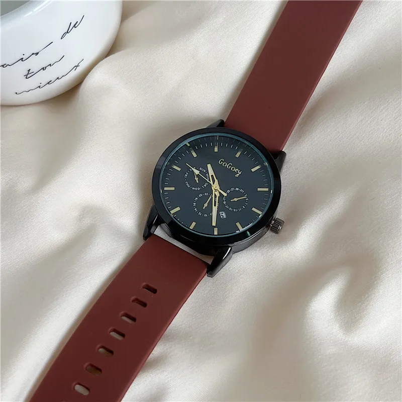 

Женские модные силиконовые часы набор высокого качества с большим циферблатом Дамские Кварцевые наручные часы с календарем повседневные ч...