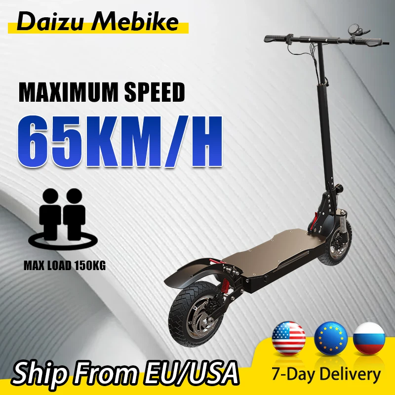 

7 Day Delivery Electric Scooters Adults 1300W 48V E Scooter 65KM/H Top Speed 70KM Long Range Patinete Elétrico
