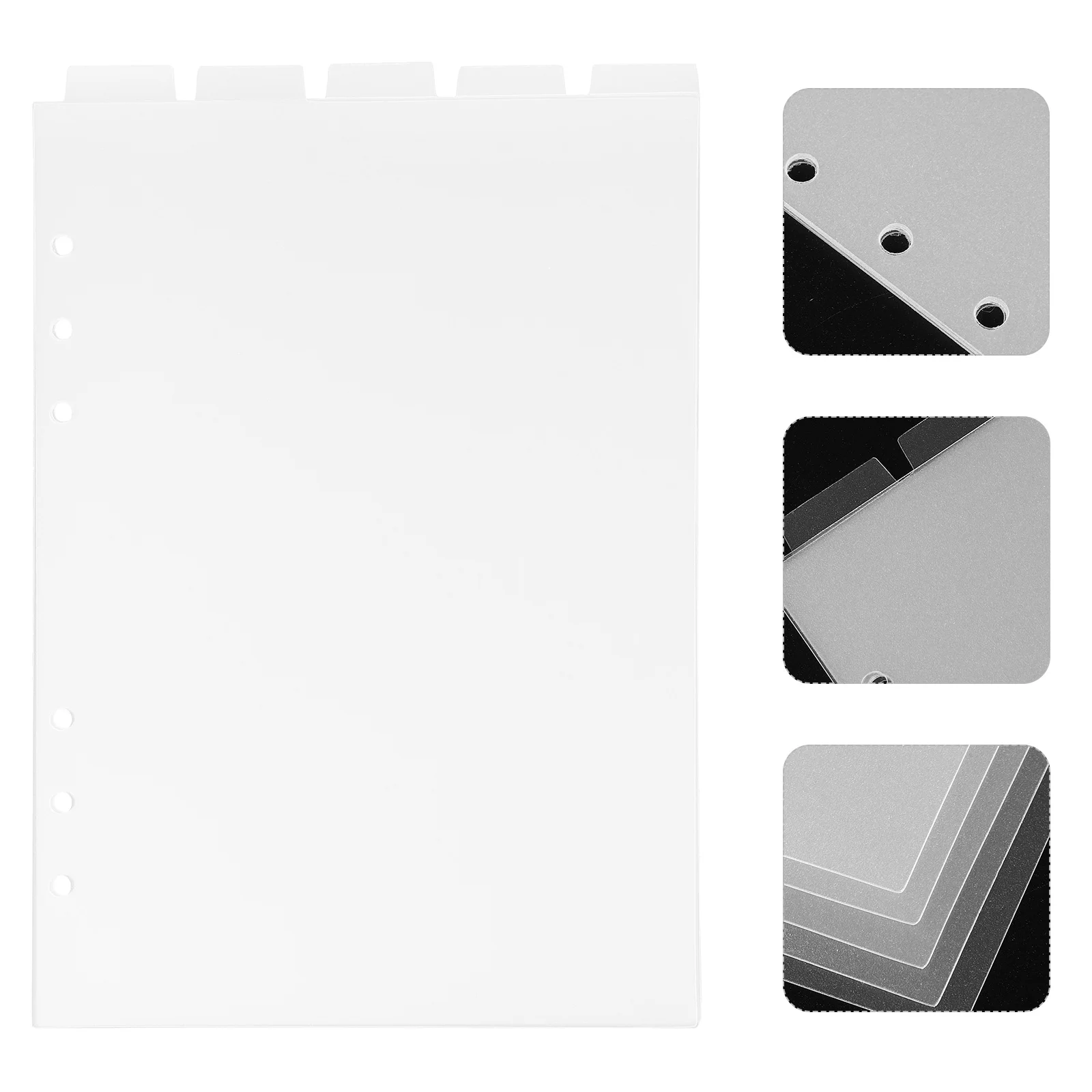 

Partition Baffle Plastic Binder Tabs Notebook Accessory Page Supply Professional