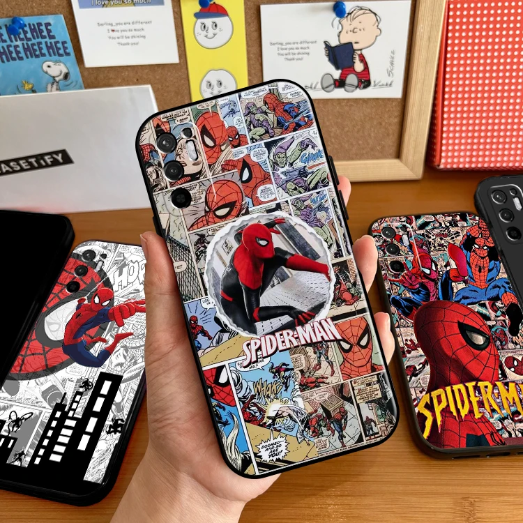 

Marvel Spiderman Venom Case For Xiaomi Redmi Note 11 11T 11S 10 10S 10T 9 9S 5G Phone Case For Redmi 10 9 9T 9A 9C TPU Carcasa