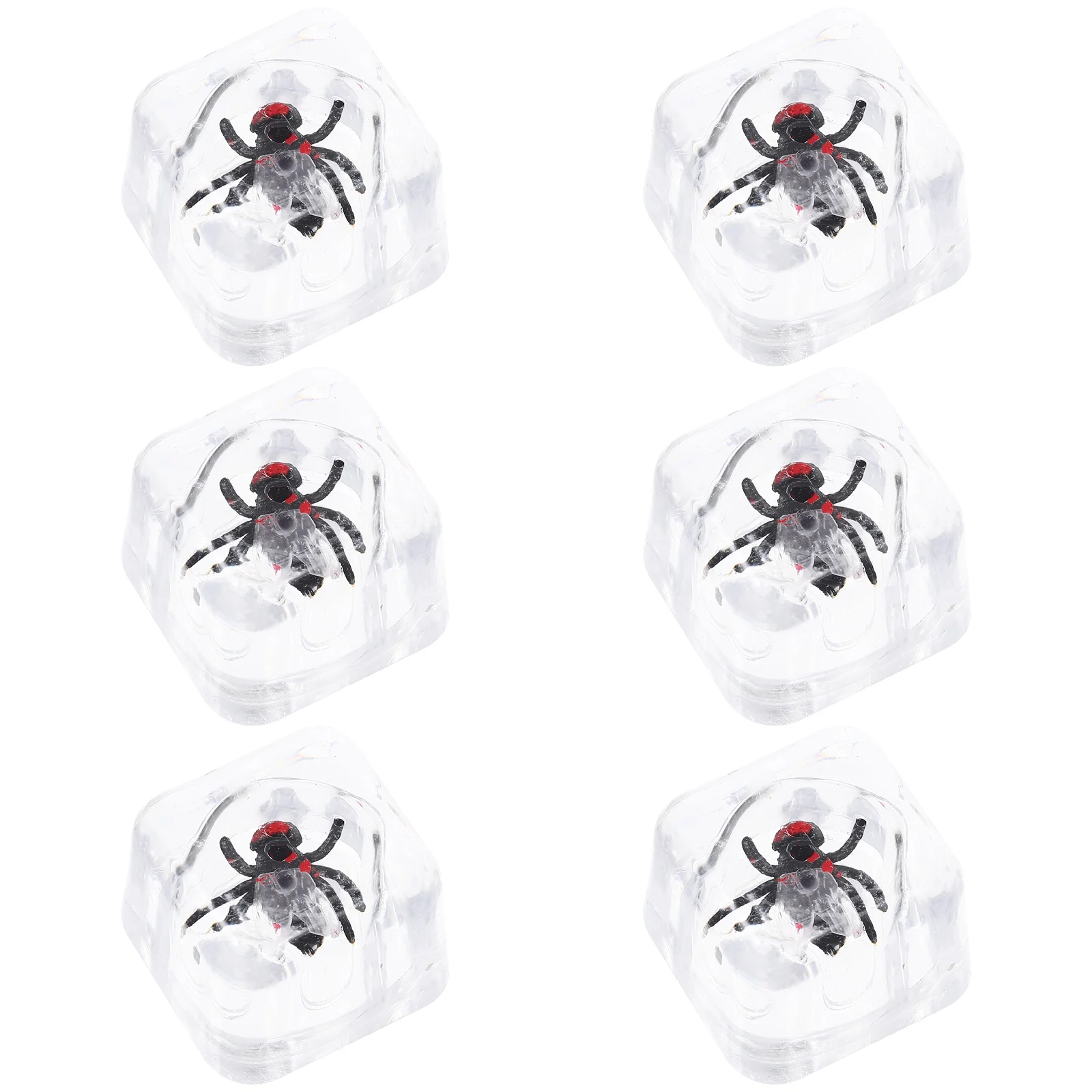 6 шт. хитрый кубик льда ошибка зажигание 5000 слоеных интересных кубиков с жуками