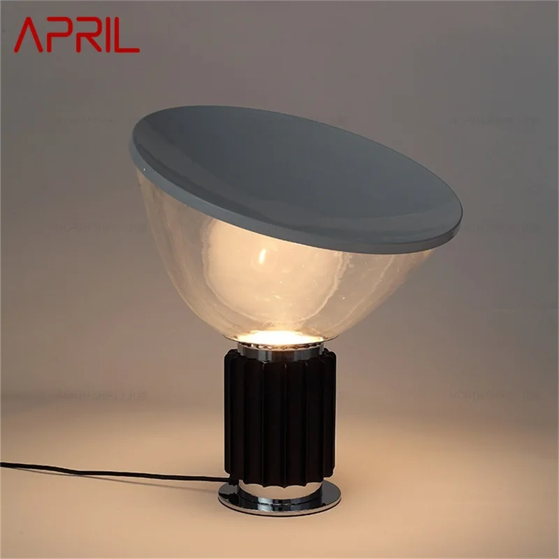 

Апрельская современная роскошная настольная лампа, креативный дизайн, стеклянная настольная лампа, простой Декор для дома, гостиной, спальни, прикроватный столик