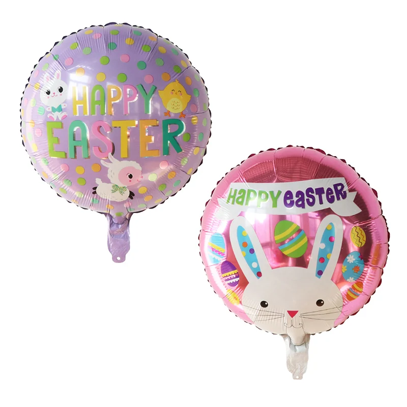 

50Pcs 18inch Cartoon Rabbit Foil Helium Balloons Bunny Jungle Animal Air Globos Baby Shower Happy Easter Decorations Theme Party