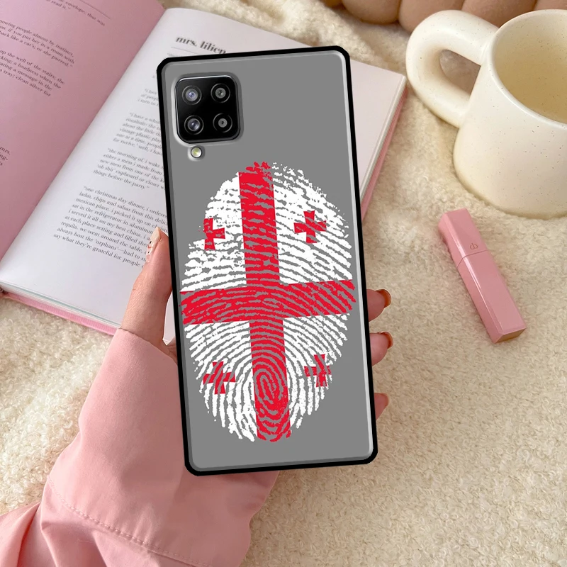 Фото Чехол с флагом Грузии для Samsung Galaxy A56 A54 A34 A14 A16 A26 A36 A32 A52 A13 A33 A53 A15 A35 A55 A17 A37 №2