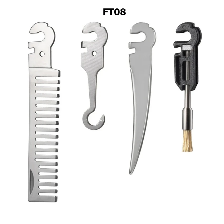 Фото Многофункциональный карманный инструмент R's Genuine S503G S804G Flex Companion Tool с модульной конструкцией и возможностью индивидуальной настройки (отвертка 1/4 дюйма, нож) №4