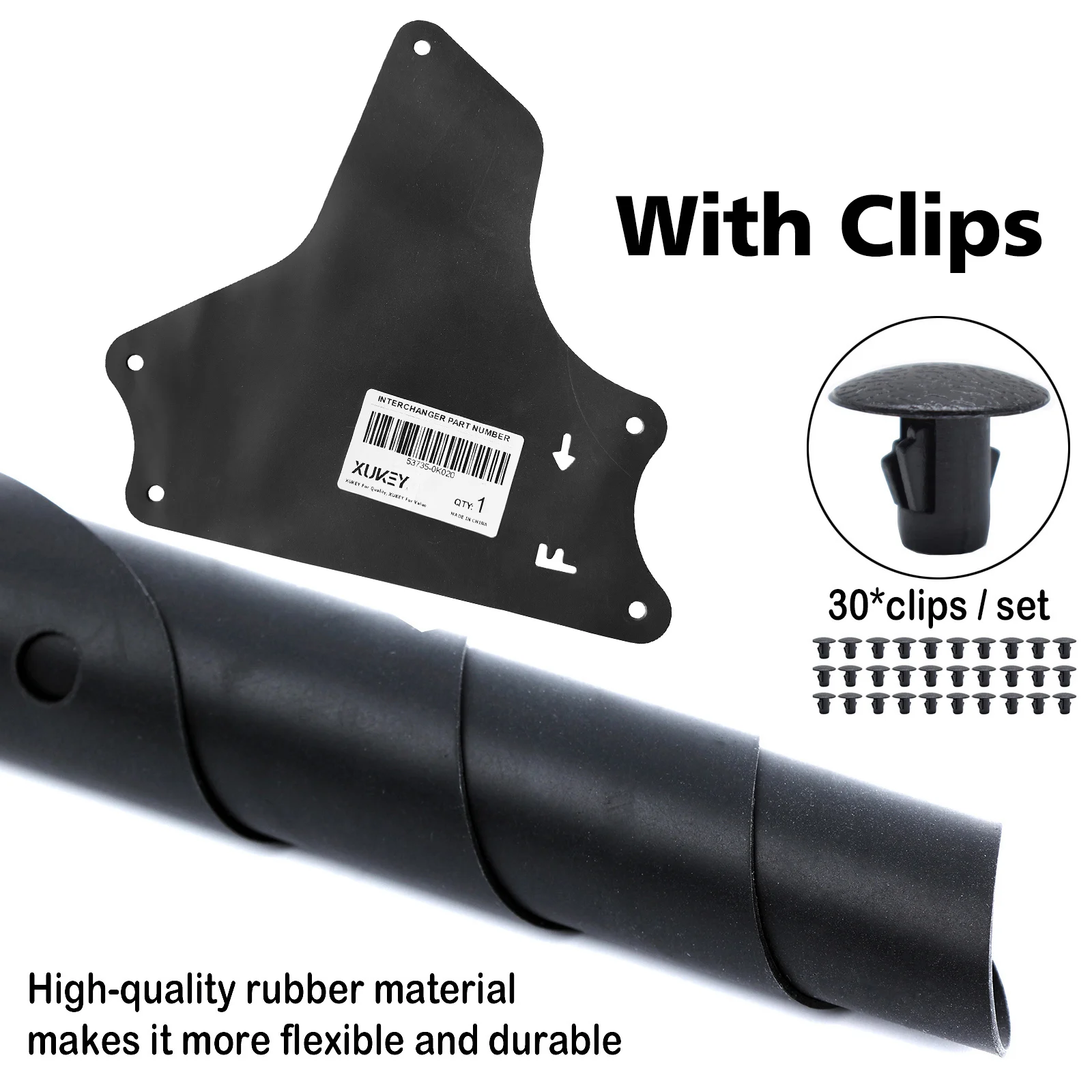 Фото 4 шт. передние брызговики 53885-0K020 53735-0K020 для Toyota Hilux Fortuner KUN25 2004-2015, комплект защиты фартука на крыло №2