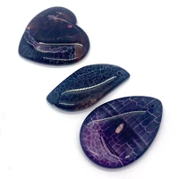 leaf shape pendant diy 5pcs set dragon pattern agate natural stone punch agate for making necklace reiki jewelry love heart gift