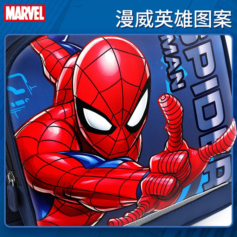 2022 New High Quality 100% Genuine Disneyland Children's Schoolbag, American Captain Spiderman Pattern Backpack