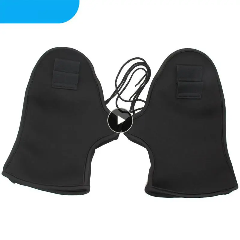 

Car Windproof Gloves Warm Practical Motorcycle Warm Grip Cover 1pair Black Electric Car Handlebar Cover Waterproof Windproof