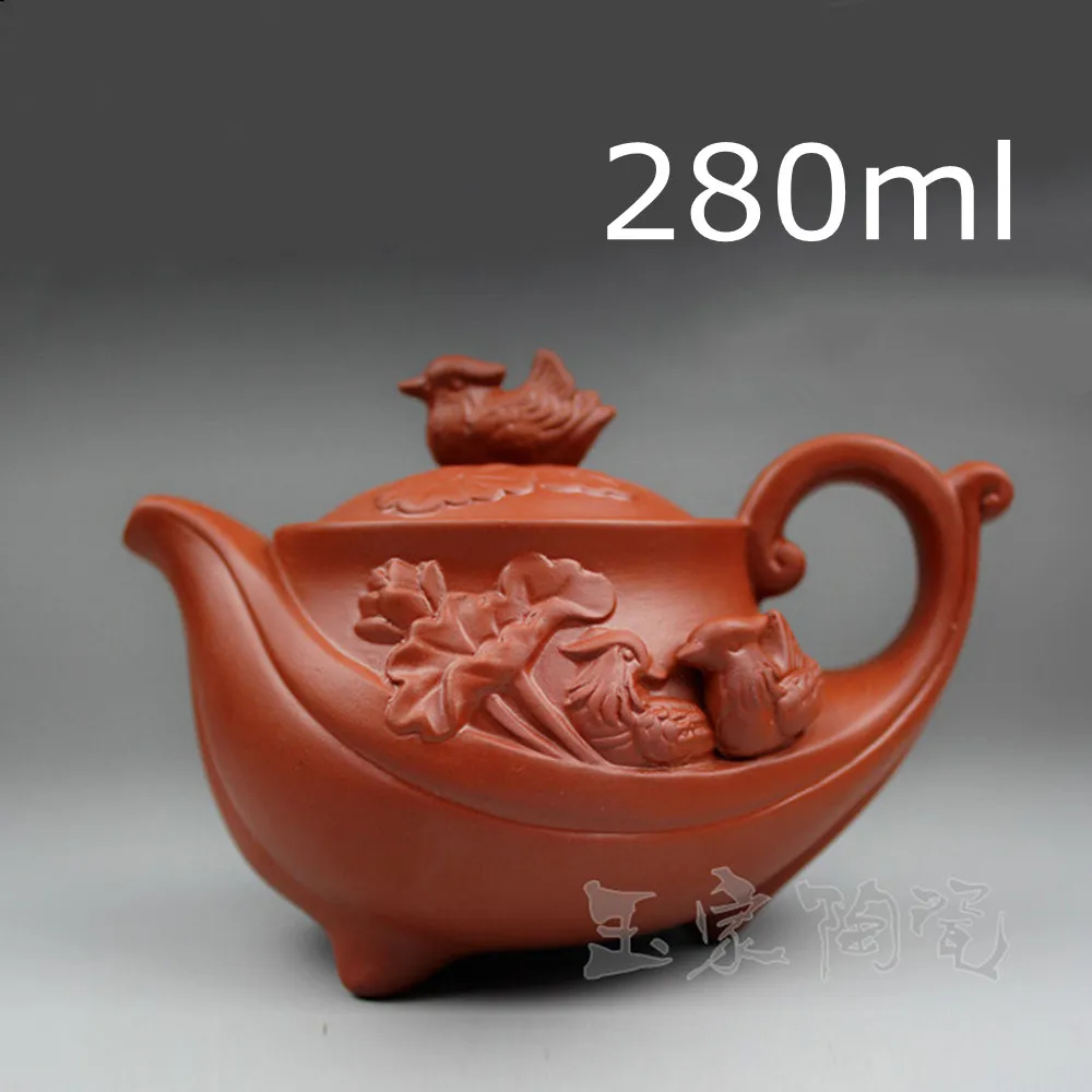 

Hot Sale Chinese Porcelain Purple Clay Teapot Yixing Tea Pot 280ml Handmade Teapots Ceramic Kung Fu Set Zisha Sets Kettle