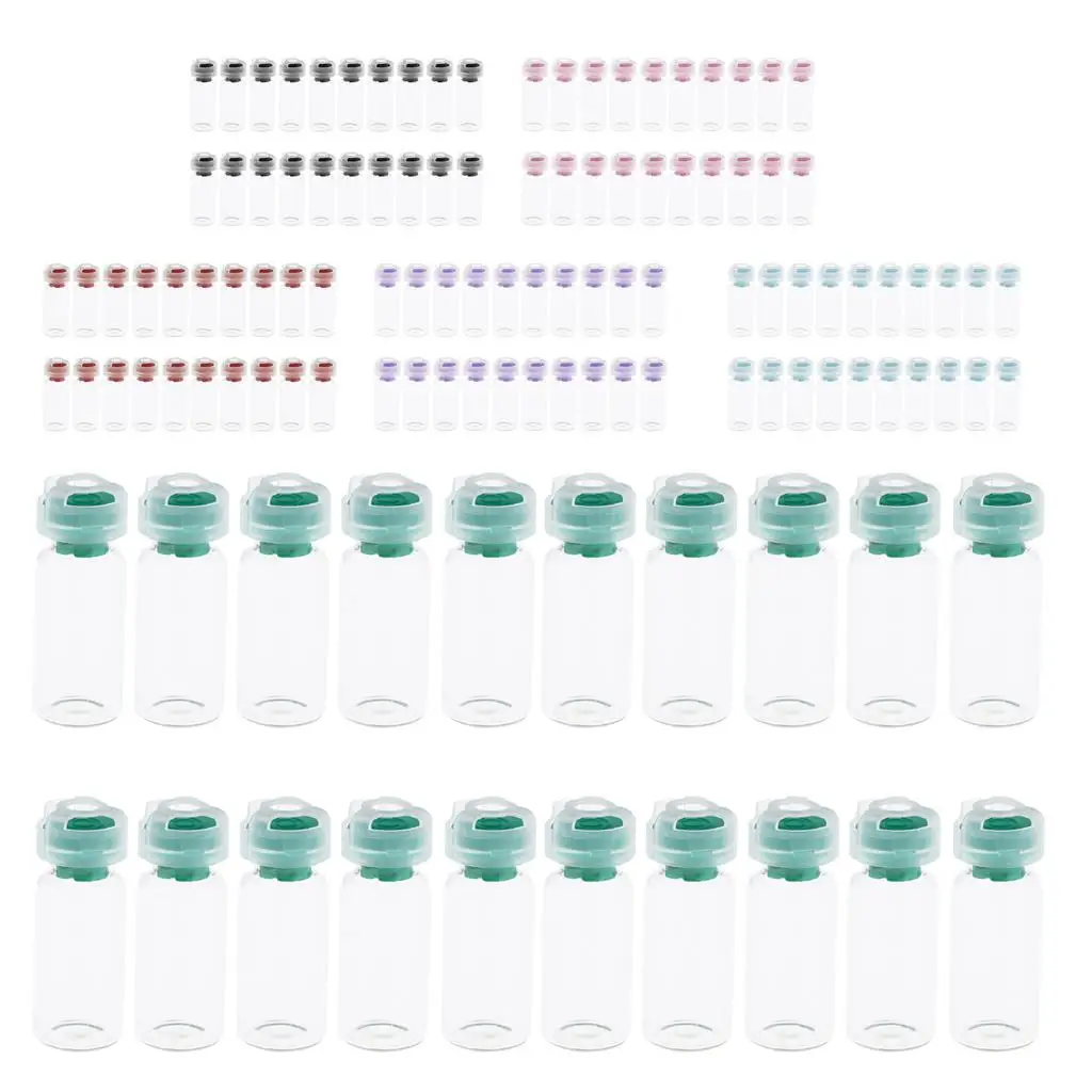 

20pcs 10ml Glass Bottles Vials Cap Cosmetic Container for Oil