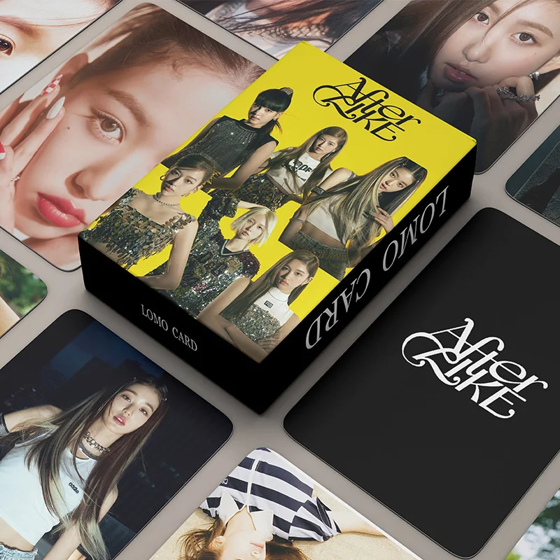 

KPOP IVE LOVE DIVE ELEVEN Lomo Cards Photocards Album Girls Group Eleven Fans Collection Gift Postcards Photo Card 55pcs/set