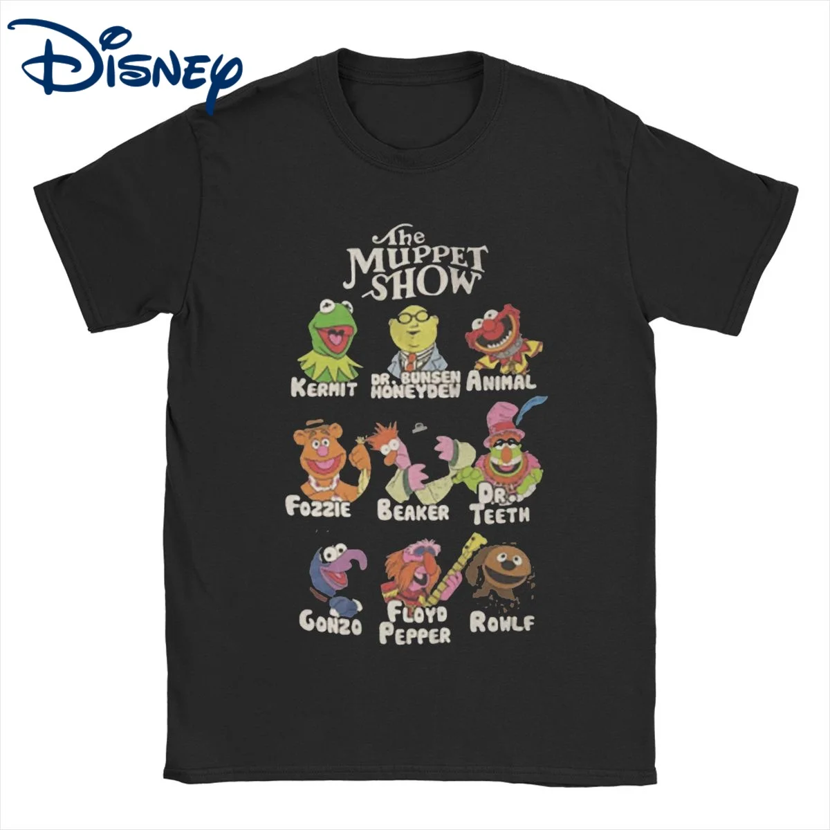 

Funny Funny The Muppets Show Disney T-Shirts Men Women's Crewneck Cotton T Shirt Short Sleeve Tees 6XL Clothing