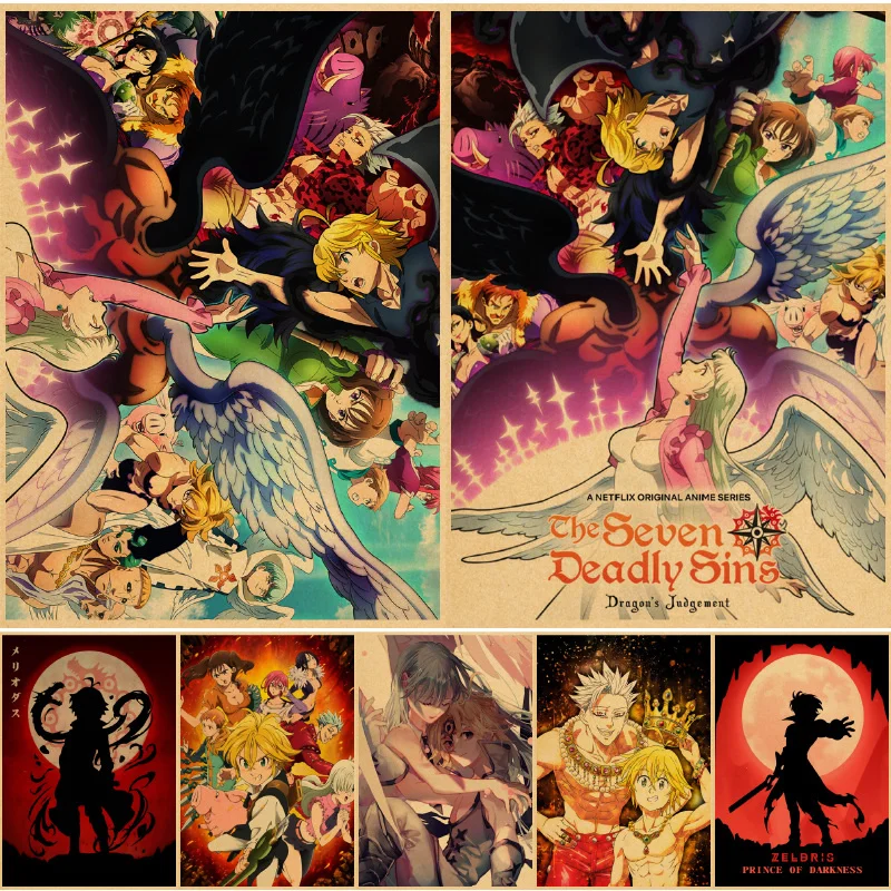 

Настенные постеры с изображением семи смертных грехов, настенные постеры, постеры с изображением ислама, постеры с изображением, декор для ...