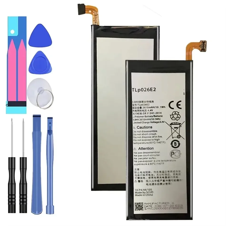 Аккумулятор для ALCATEL ONE TOUCH IDOL 4 6055K TLp026E2 OT-6055 Idol4 6055B 6055H 6055U 6055Y 2610 мАч