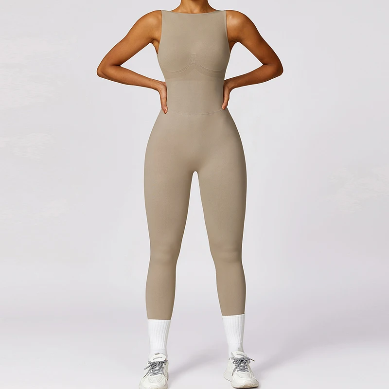 Цельный костюм Ctenkevet с v-образным вырезом на спине спортивный комбинезон женский