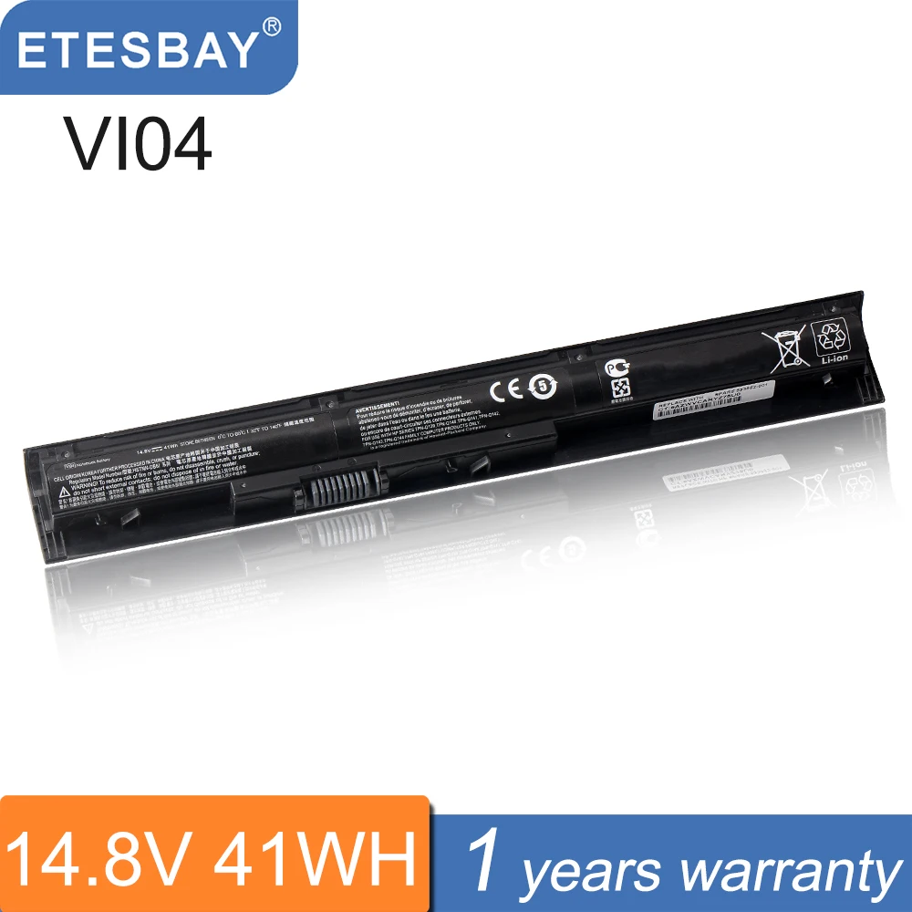 Аккумулятор для ноутбука ETESBAY VI04 41 Втч для HP Pavilion 17 15 ENVY 15-K028TX K031TX K032TX