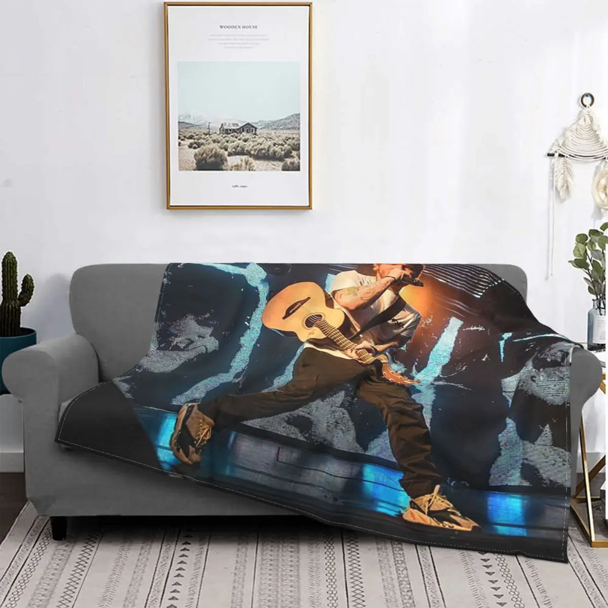

Ed Sheeran Blanket Fleece Decoration Fashion Gift Portable Soft Throw Blanket for Bedding Bedroom Bedding Throws