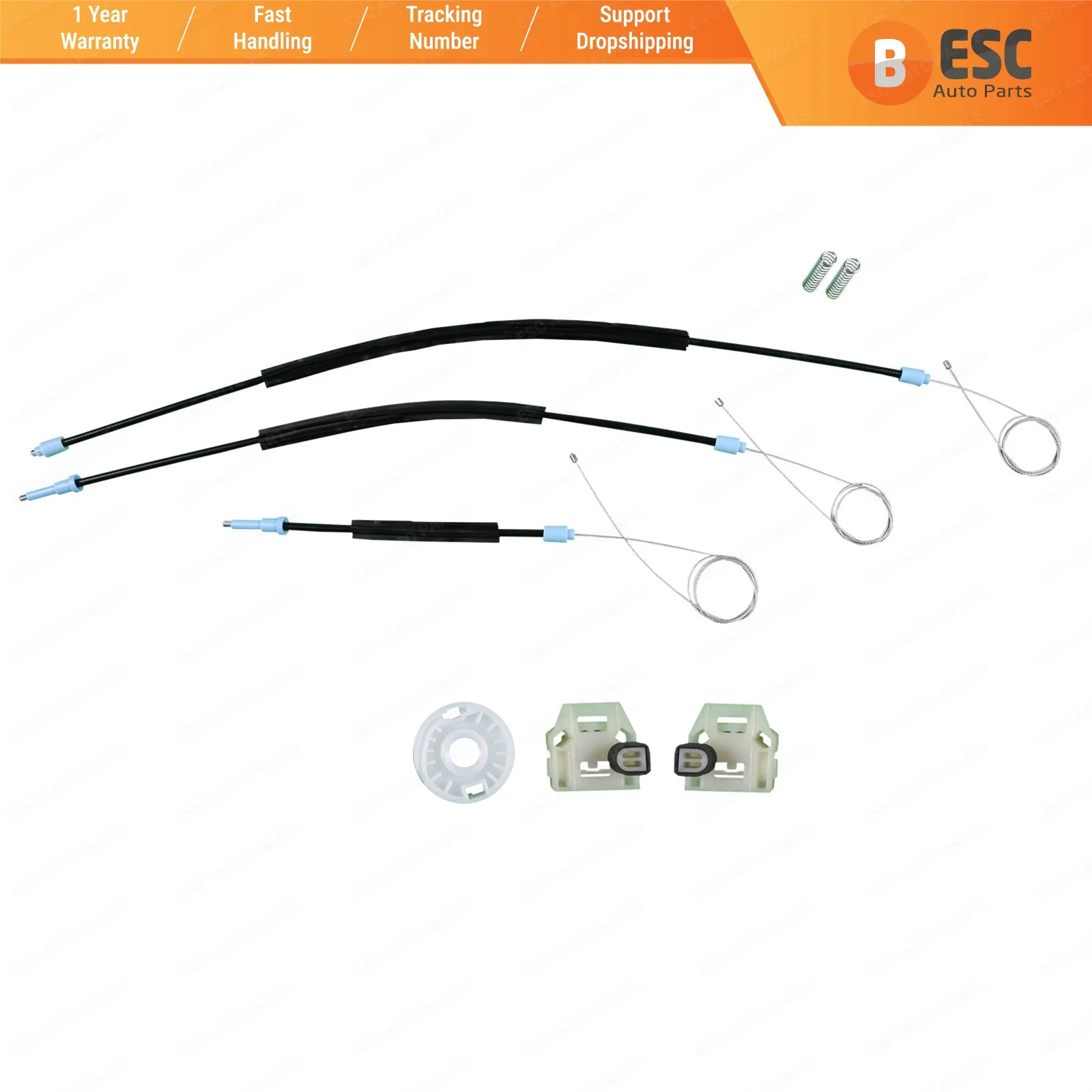 

Автозапчасти ESC EWR428, электрический стеклоподъемник, комплект для ремонта передней левой или правой двери для VW New Beetle 1997-2010