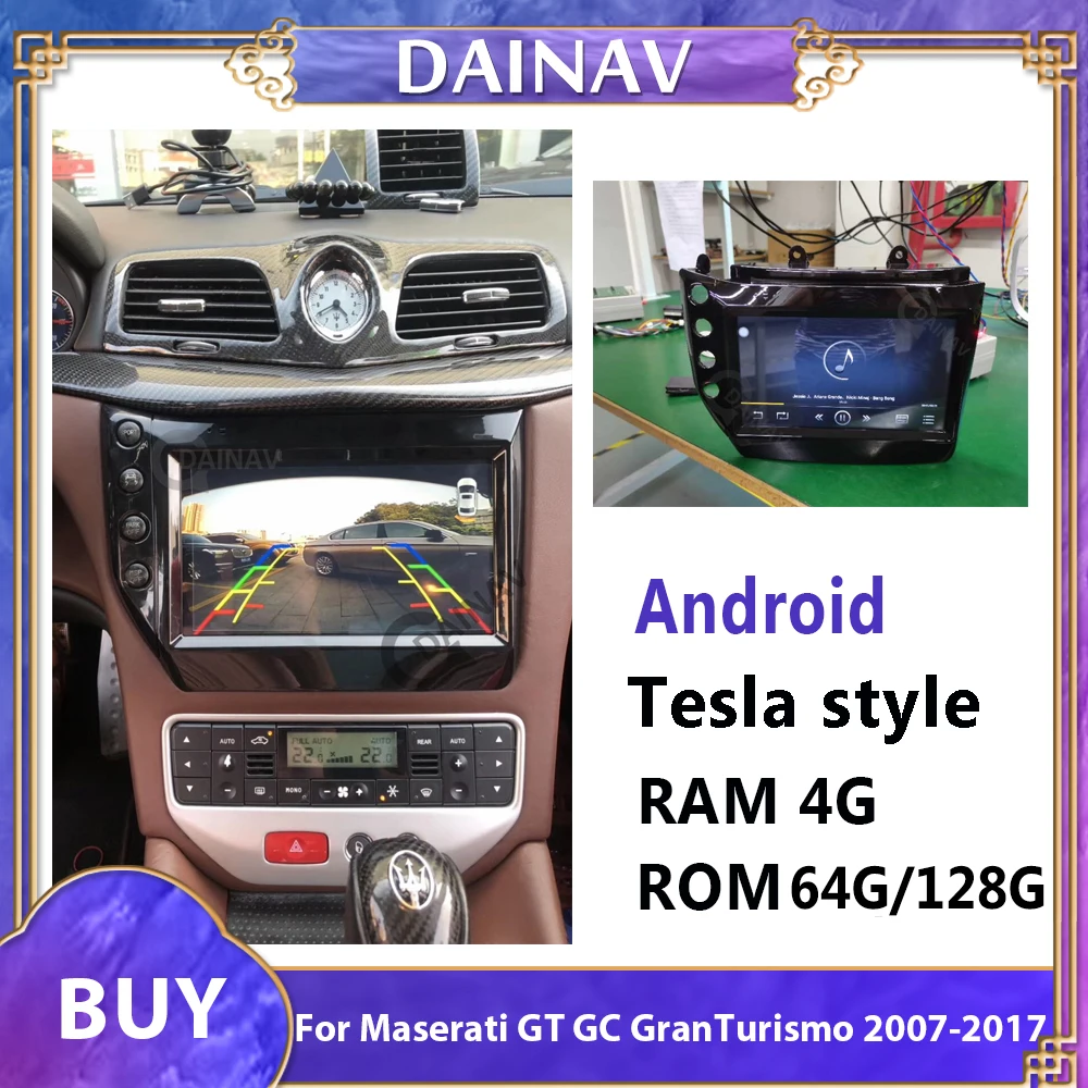

Автомагнитола на Android, DVD, мультимедийный проигрыватель для Maserati GT, GC, грантуризм, 2007, 2008, 2009-2017, GPS-навигация, Авторадио, сенсорный экран