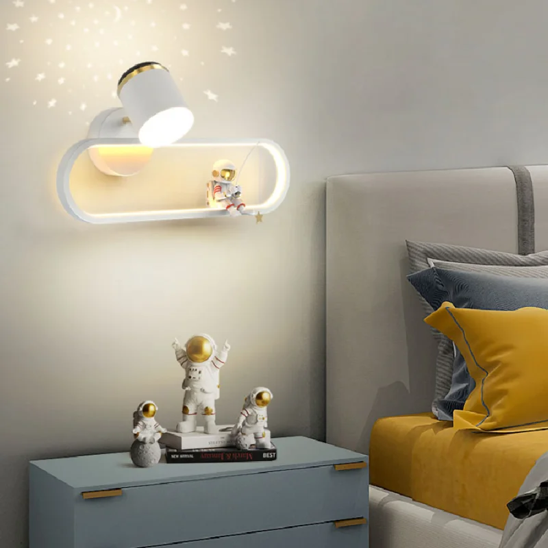 

Astronaut Wall Lamp Modern Creative Light Luxury Bedroom Bedside Lamp home decoration luxury wall Lamp living room cabinets