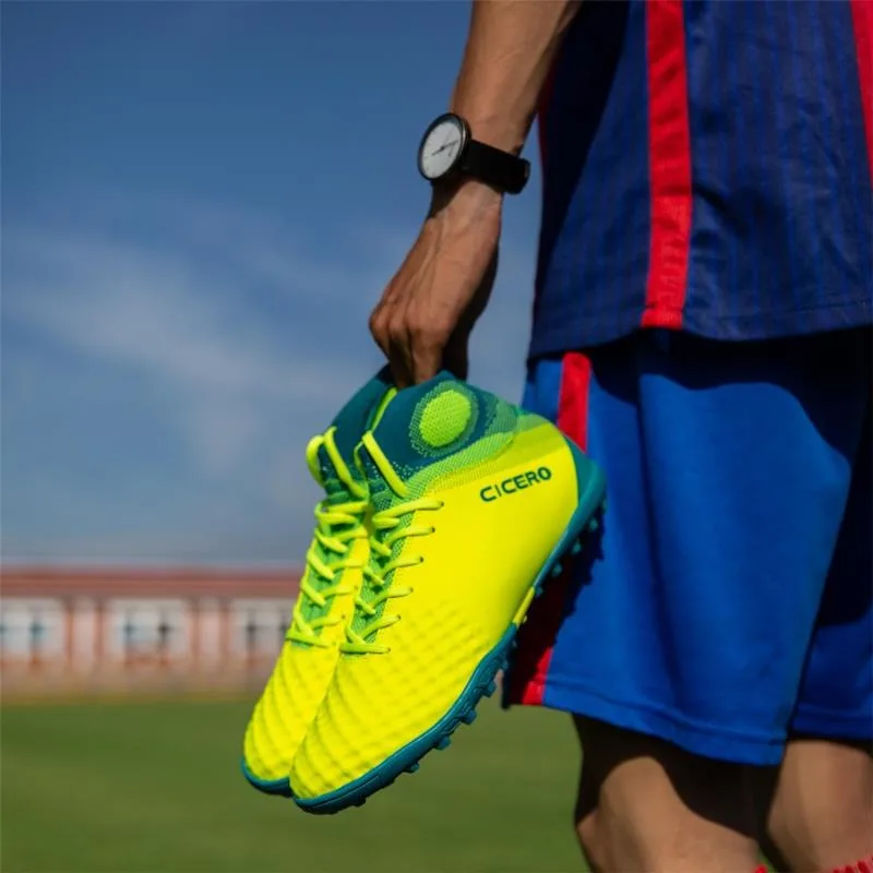 Женские Высокие Футбольные Бутсы Со Сломанным Дизайном Ногтя Размер 34–44 Легкие