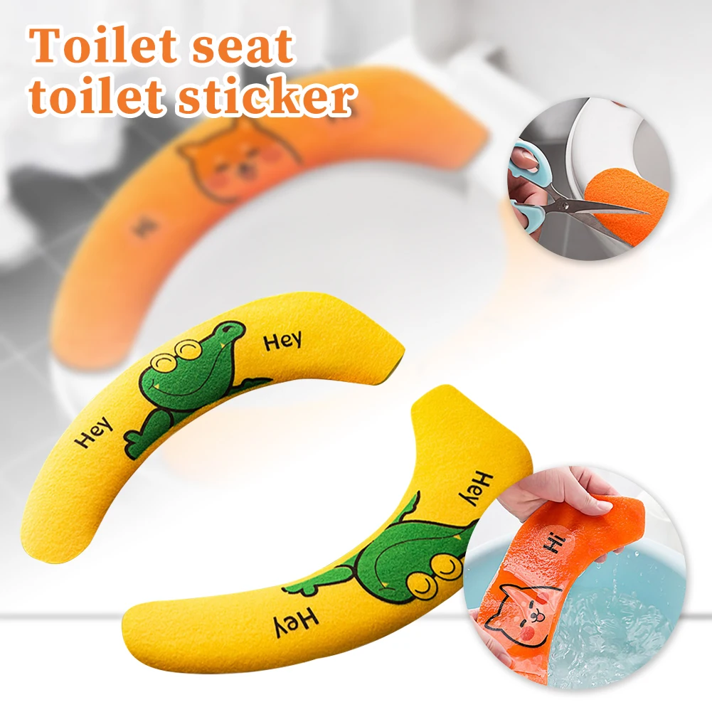 

Portable Reusable Warm Plush Toilet Seat Filling Washable Bathroom Mat Seat Cover Health Sticky Pad Household Supplies