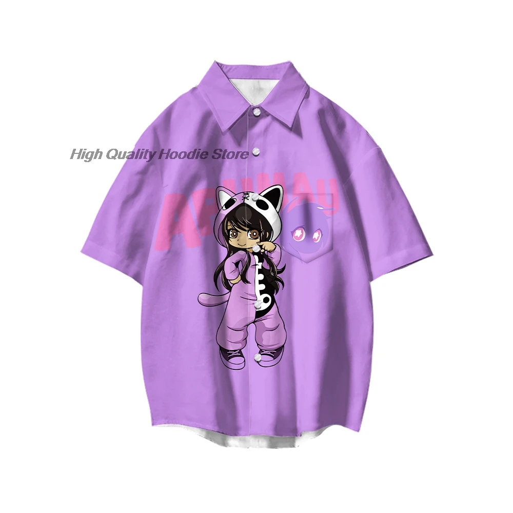 Новый стиль Aphmau Merch дети XXS-4XL рубашка с короткими рукавами для мужчин и женщин