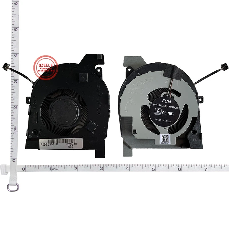 Вентилятор ЦП для ноутбука DELL Latitude 5501 5511 Precision 3541 3551 P80F CVMC1 0CVMC1 DC28000NXSL EG50060S1-C440-S9A DC5V 0.40A 4Pin