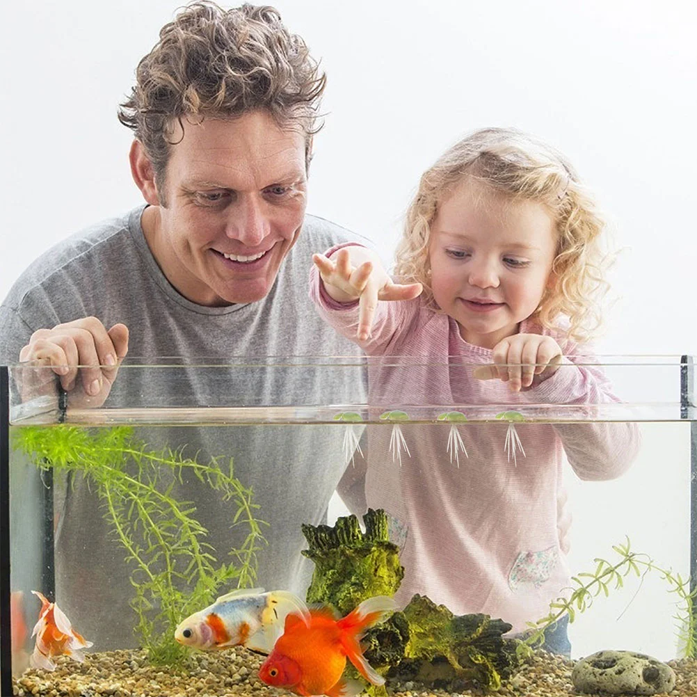 18 шт. искусственные водоросли имитация плавающих листьев аквариум пластиковая