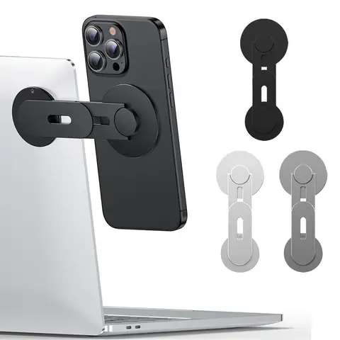 Магнитный держатель телефона для ноутбука, автомобильного экрана, регулируемая плавающая подставка для Magsafe 16-12, крепление из алюминиевого сплава