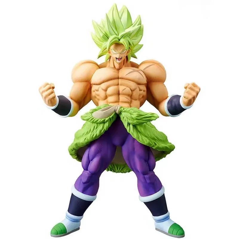 

23CM Anime Dragon Ball Figure Angry Broly Figurine Super Toys Super Action Figures PVC Model Toys For Kids Gifts Ornament Doll