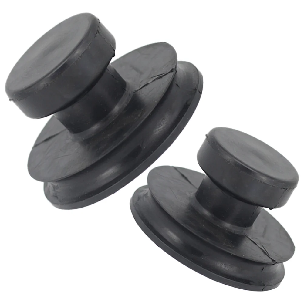 

2 Pcs Singing Bowl Lifting Handle Sound Supplies Tool Buddha Suction Rubber Cup