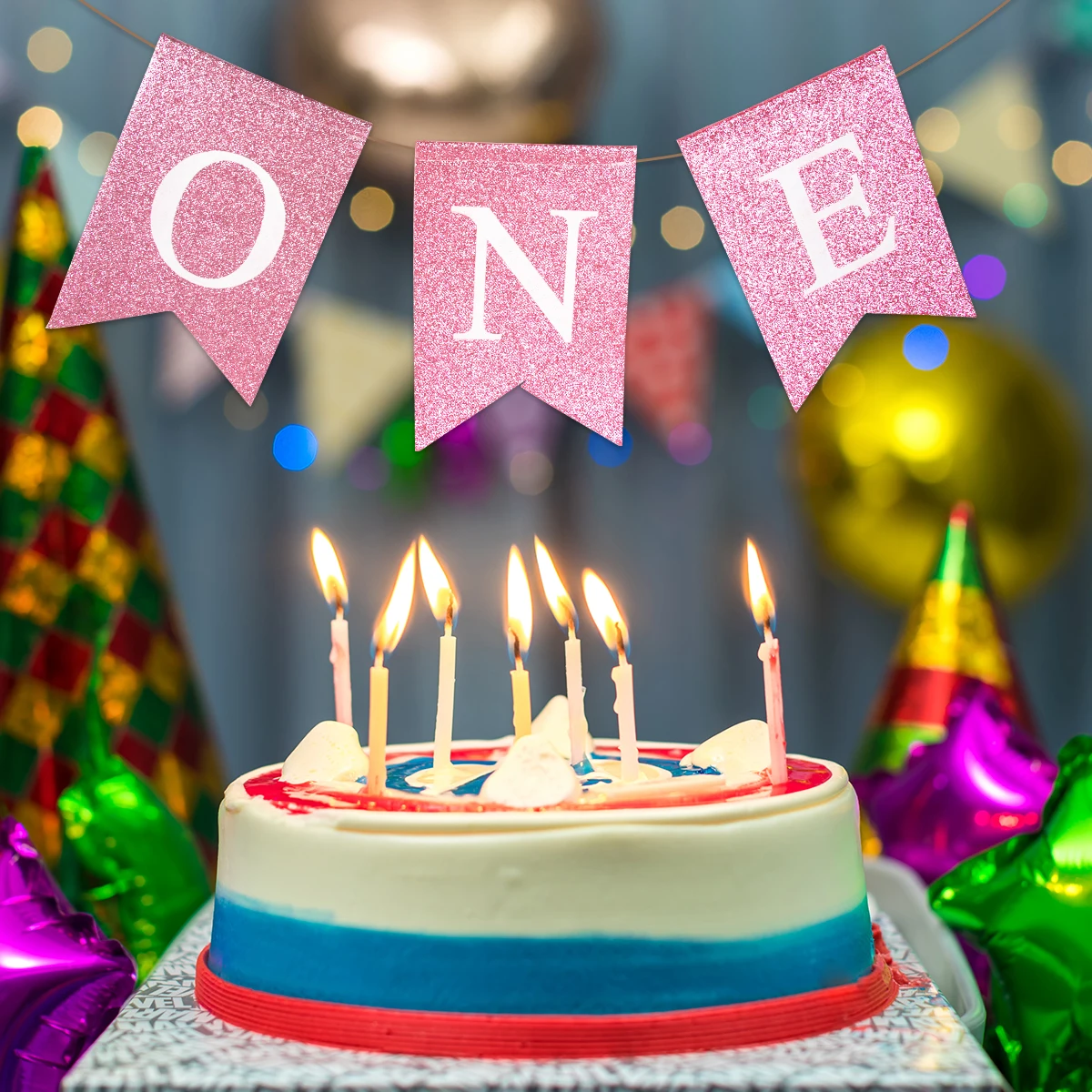 Детский стульчик для первого дня рождения флаг рыбий хвост джутовая Гирлянда