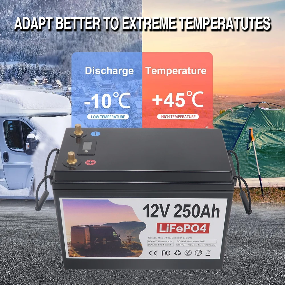 12 В 6000 Ач LiFePo4 аккумуляторная батарея встроенные BMS литиевые железо-фосфатные