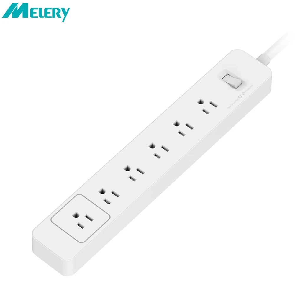 

Power Strip Korea Europe Surge Protector 5/6 Way AC Outlet US Electrical Plug Sockets Extension Cord Switch Overload Protection