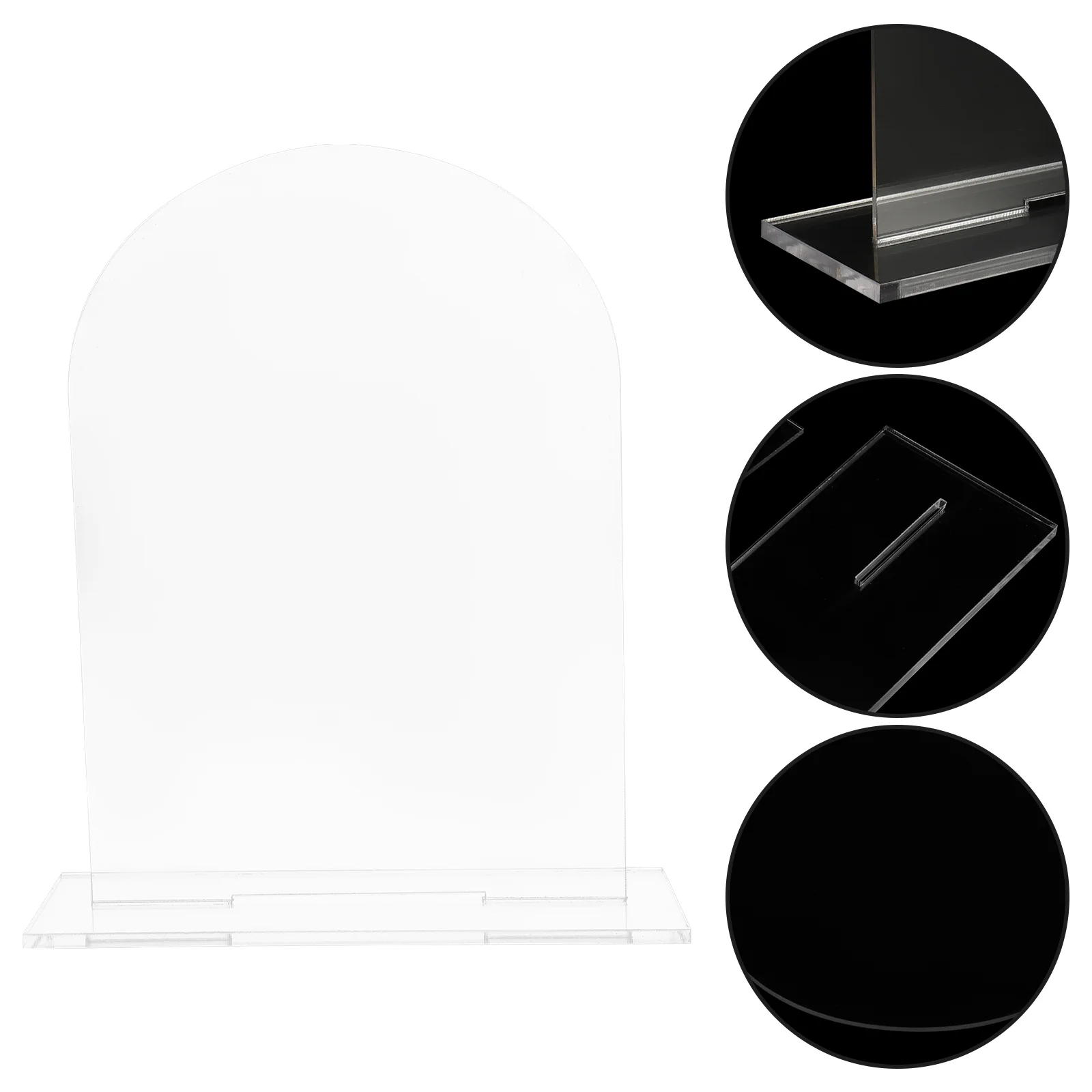 

5 Pcs Decor Acrylic Wedding Signs Table Number Card Blank Party Supplies White Reusable Decoration