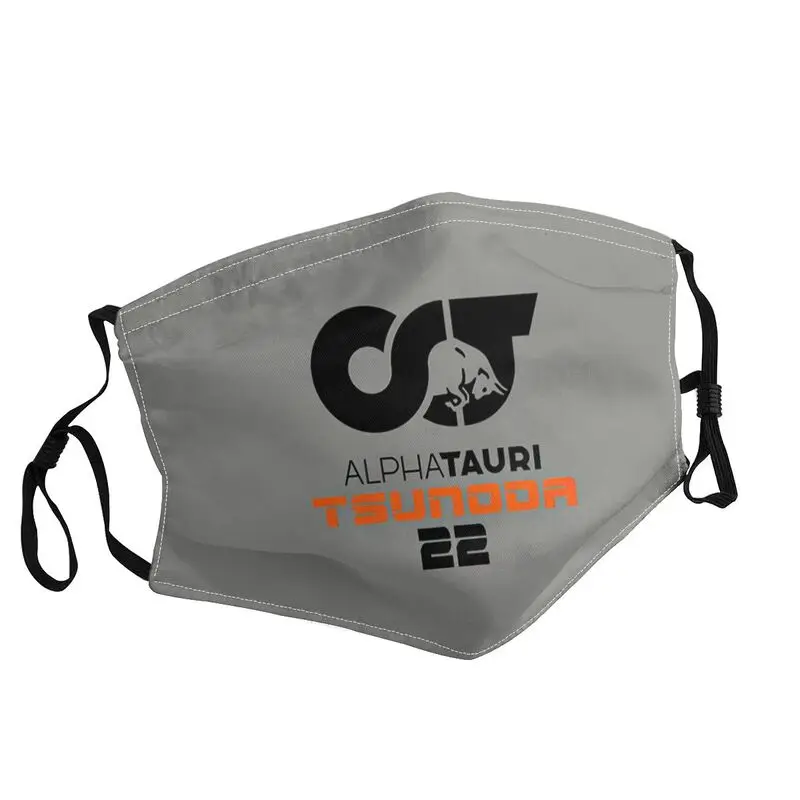 

Yuki Tsunoda Alpha Tauri Racing Team Mask Anti Haze Dustproof Adjustable Face Mask Protection Unisex Respirator Mouth Muffle
