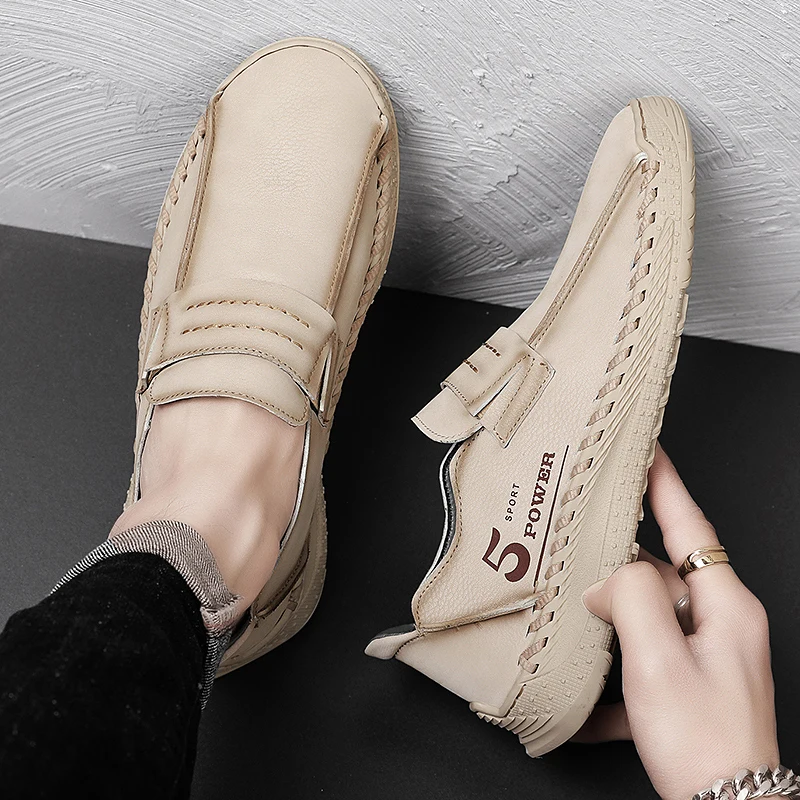 New Products Men's Golf Shoes Men's Handmade Nailless Comfortable Outdoor Golf Walking Training Sneakers Men's Size 38-46