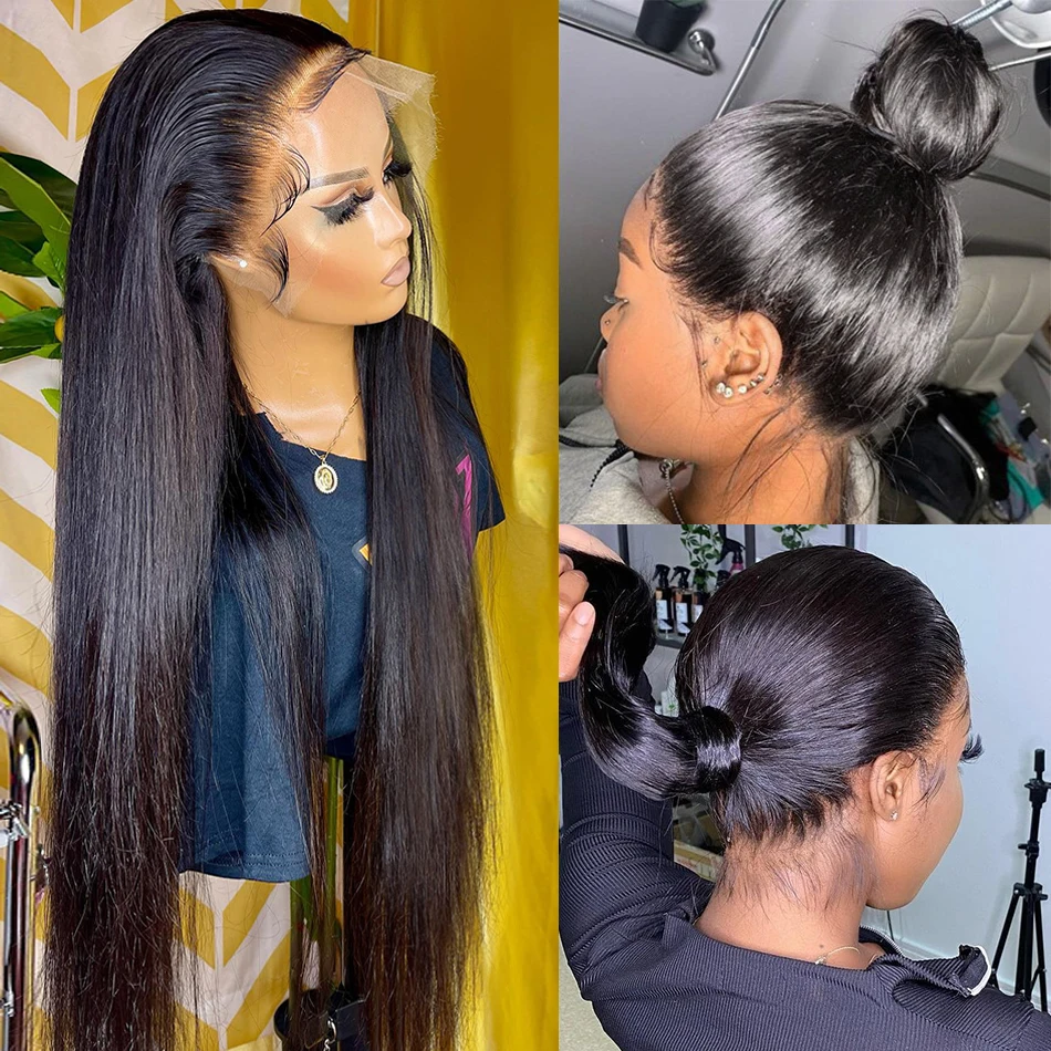 

360 Lace Frontal Wig Human Hair Wigs Brazilian Straight Lace Front Human Hair Wigs 13x4 HD Frontal Wig Preplucked Wig For Women