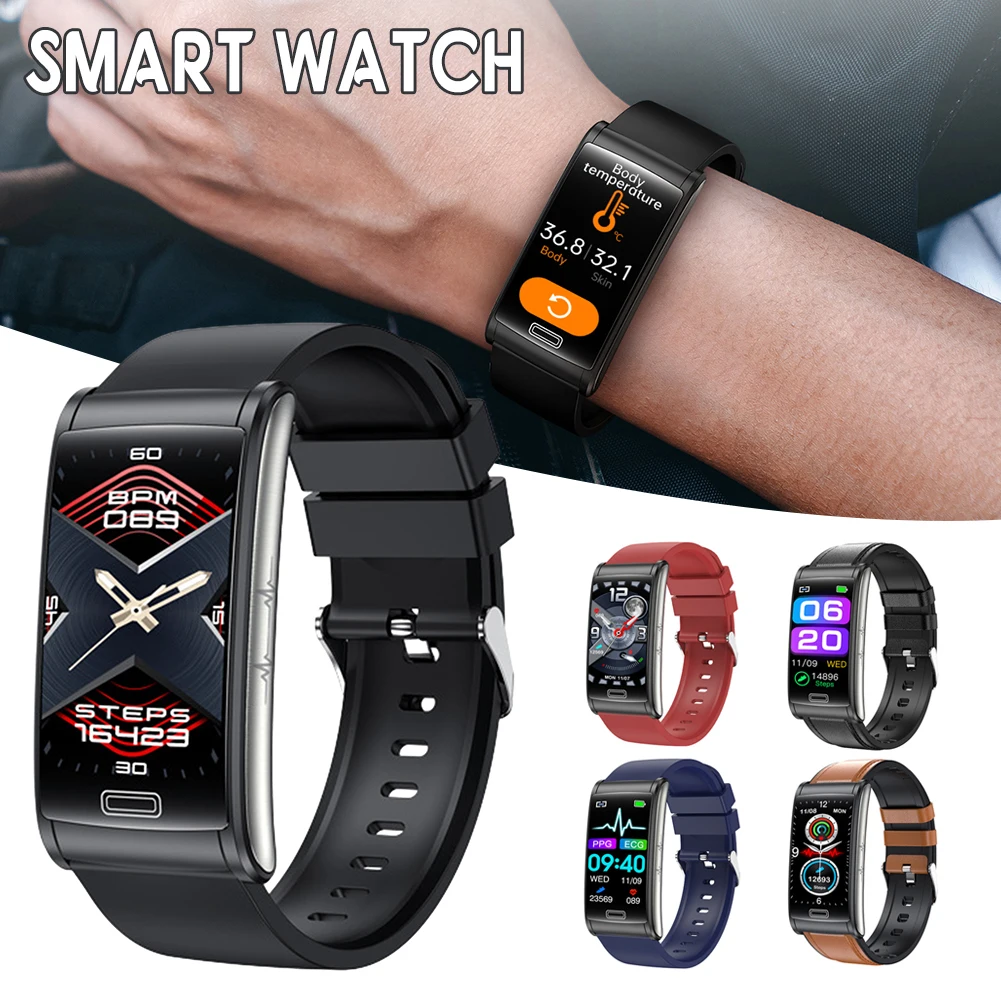 

New E600 ECG Smart Watch Men Non-invasive Blood Glucose Heart Rate Blood Pressure Monitor Sports Steps Smartwatch Women Android