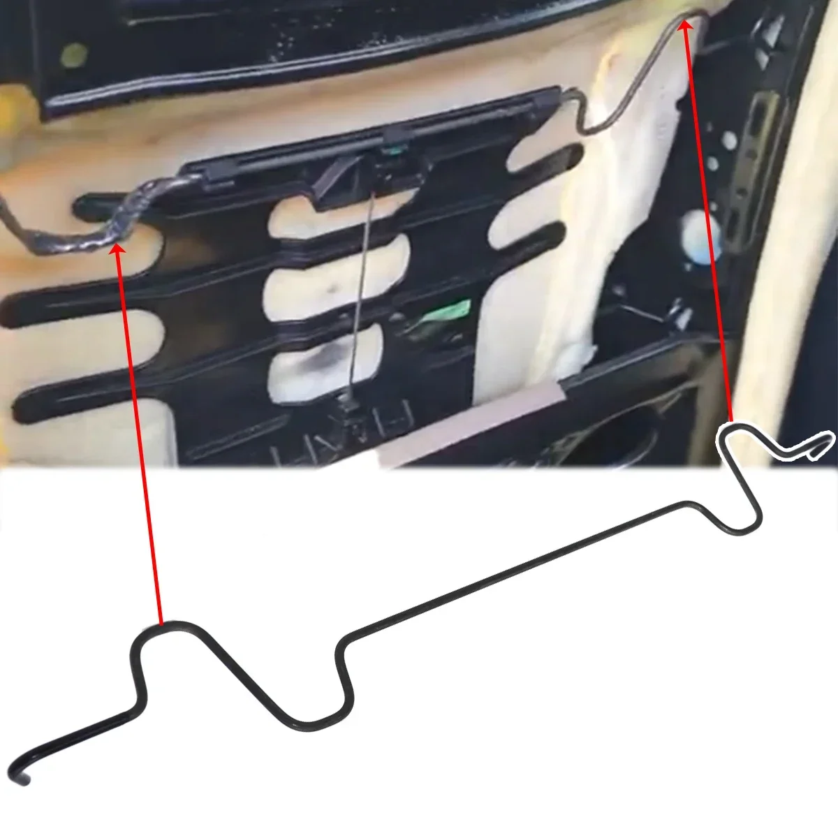 

38,7 см переднее сиденье, поясничная опора, пружинная проволока, ремонт для Ford Mondeo MK4 2007-2013, кабель спинки, фиксатор автомобиля, 7S71Y61700CH, детали