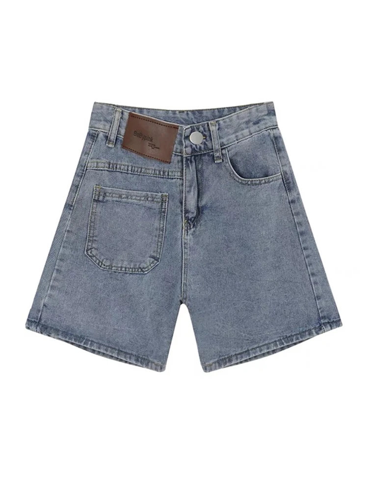 Повседневные джинсовые шорты с высокой талией для женщин Новинка лета 2022 модные