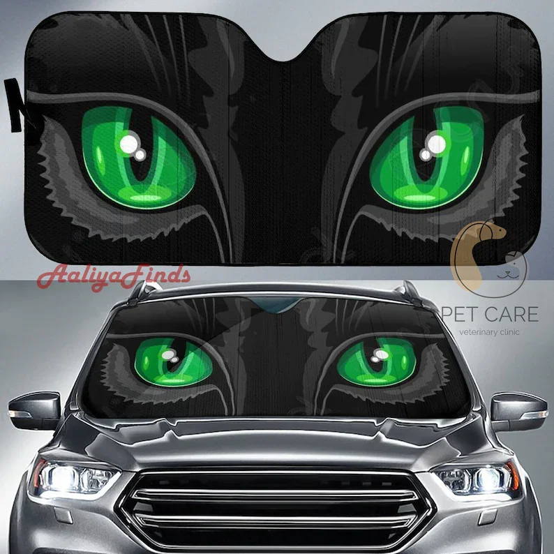 

Забавные автомобильные солнцезащитные очки в виде кошки