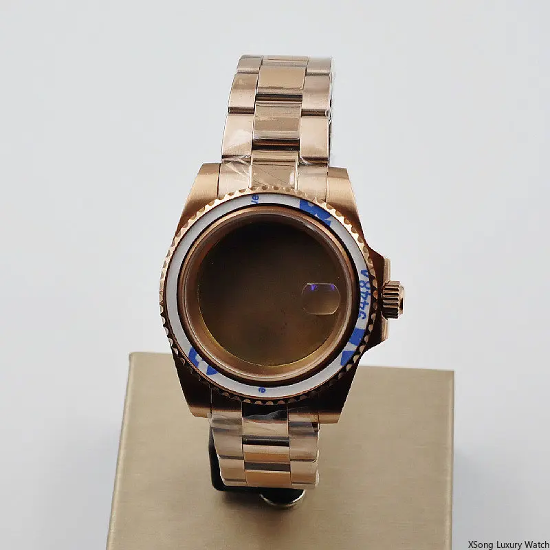 41mm Watch Case Men's Stainless Steel Cases Parts Fit nh35 nh36 eta2824 Mechanical Movement Waterproof 316L fine Steel Case